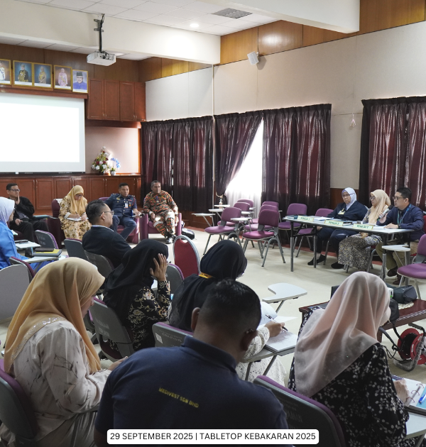 LATIHAN TABLETOP KEBAKARAN HOSPITAL JASIN 2025